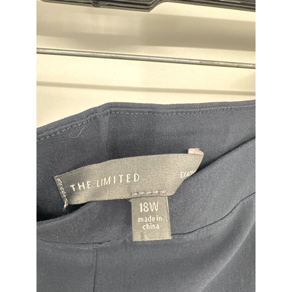 The Limited Womens Navy Blue Stretch Pants Size 18W exact stretch ankle - Picture 3 of 6